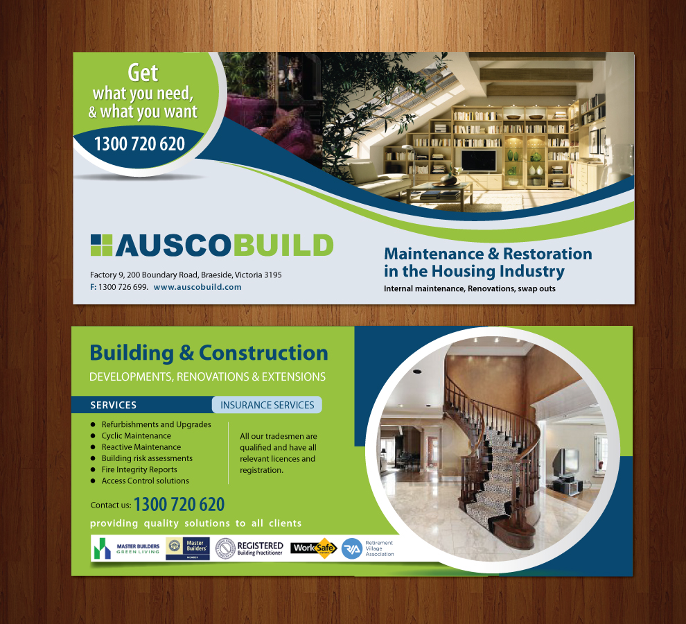 Flyer Design by Sbss for Auscobuild Pty Ltd | Design #1764844