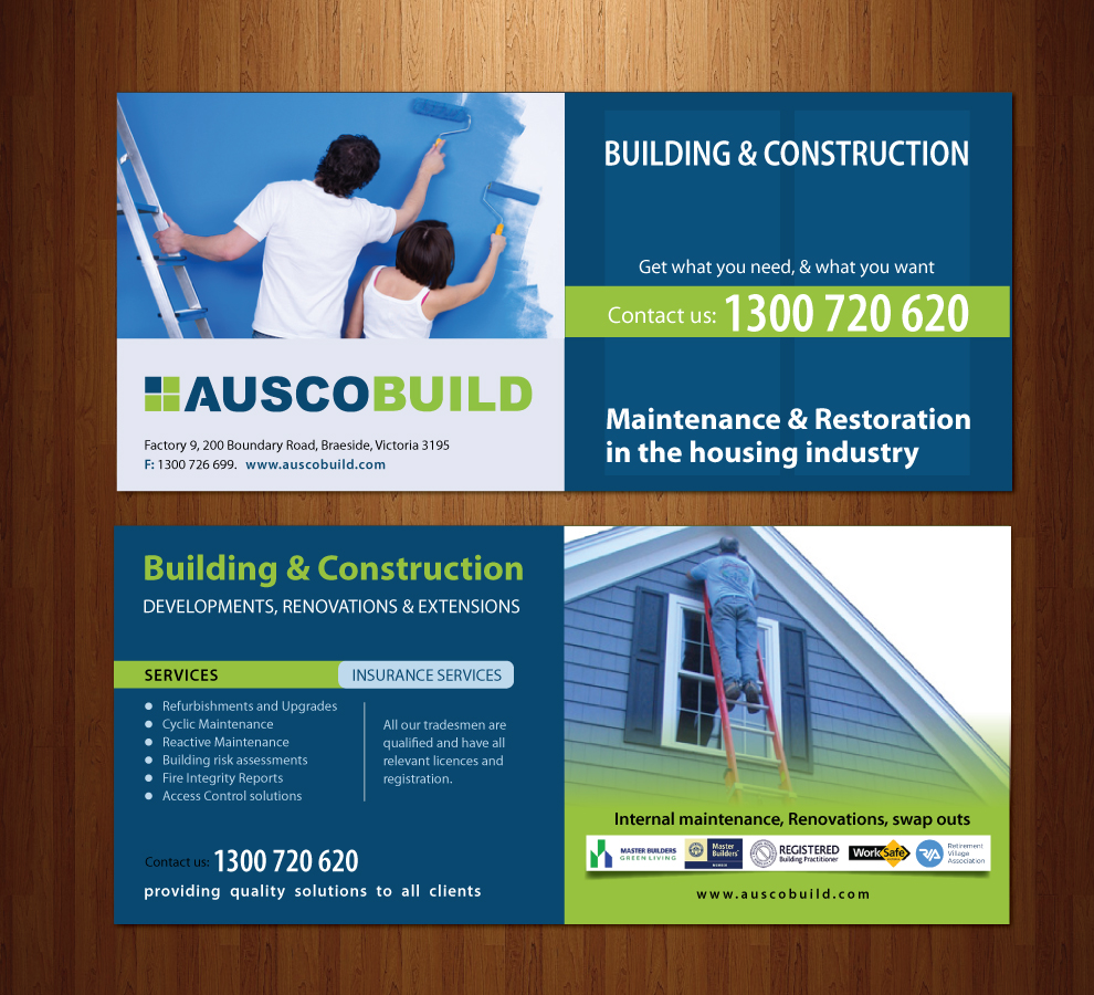 Flyer Design by Sbss for Auscobuild Pty Ltd | Design #1764903