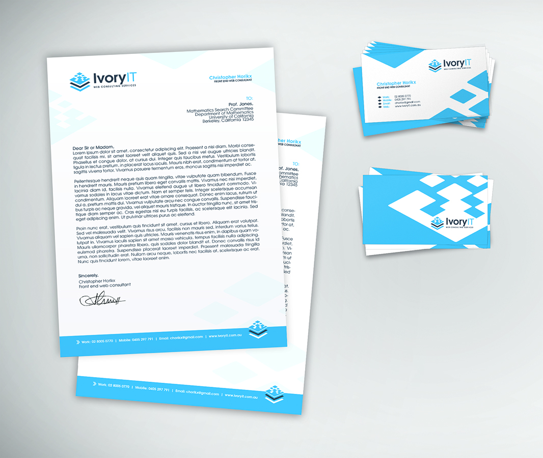 Stationery Design by Miroslav Z. for this project | Design #6612444