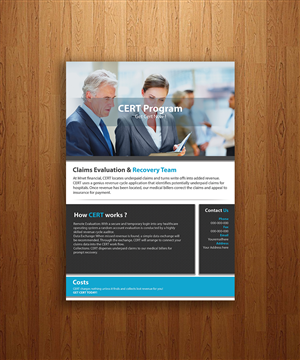 Flyer-Design von Zak Design Studios für Mnet Financial | Design: #6530501