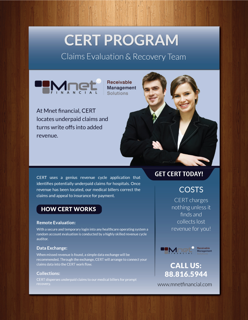 Flyer Design by meet007 for Mnet Financial | Design #6529476