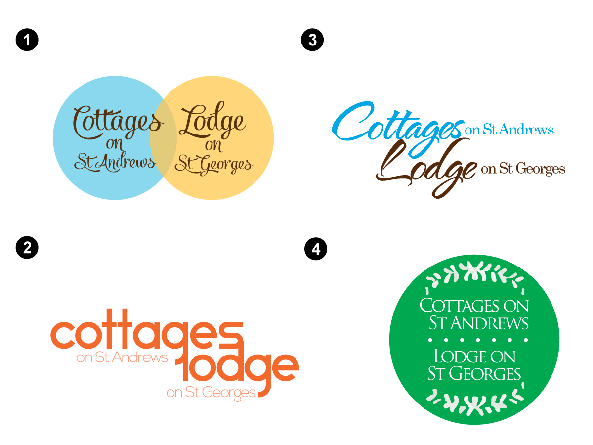 Logo Design by One Day Graphics for Cottages On St Andrews & Lodge On St Georges | Design: #6519635