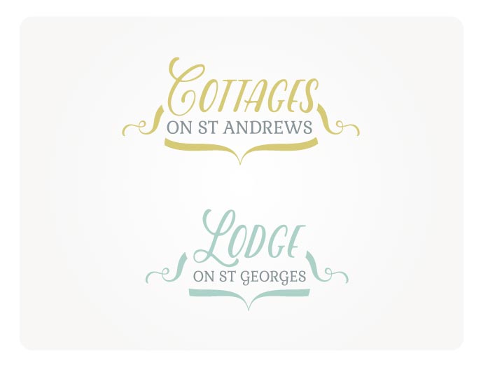 Logo Design by wonderland for Cottages On St Andrews & Lodge On St Georges | Design #6522541