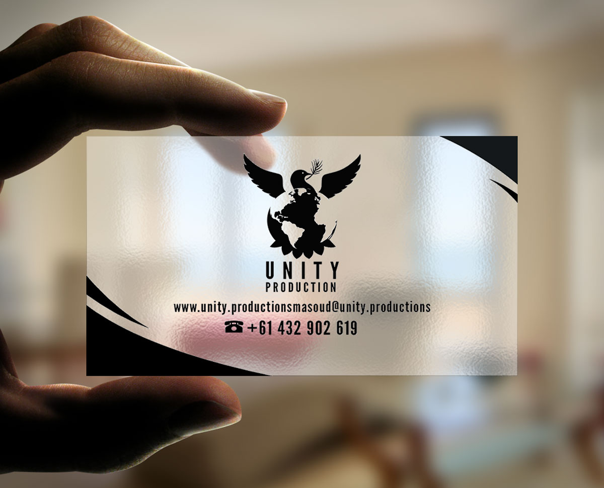 Diseño de Tarjeta de Presentación por Riz' para Unity Productions | Diseño #6519888