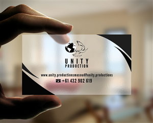 Business Card Design by Riz' for Unity Productions | Design #6528016