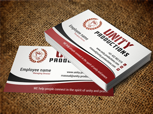 Business Card Design by Lanka Ama for Unity Productions | Design: #6523217