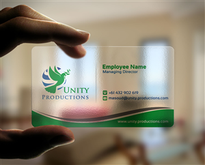 Business Card Design by Lanka Ama for Unity Productions | Design: #6523233