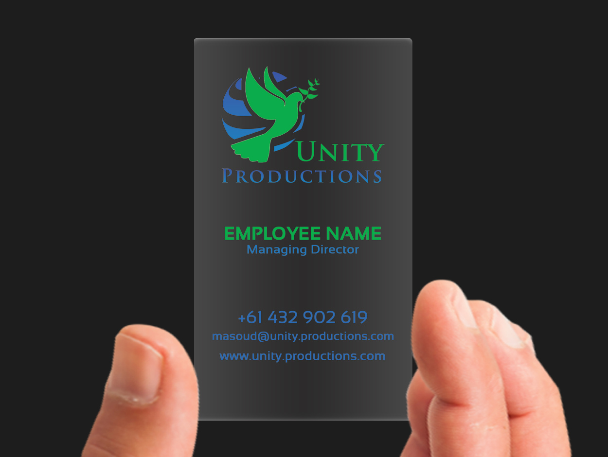 Business Card Design by Lanka Ama for Unity Productions | Design #6523236