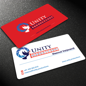 Business Card Design by Lanka Ama for Unity Productions | Design: #6531799