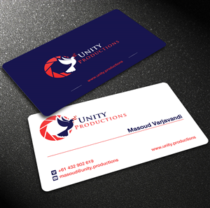 Business Card Design by Lanka Ama for Unity Productions | Design: #6531808
