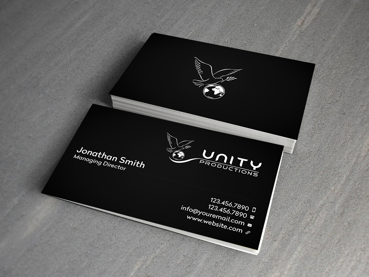Business Card Design by Creations Box 2015 for Unity Productions | Design #6534930