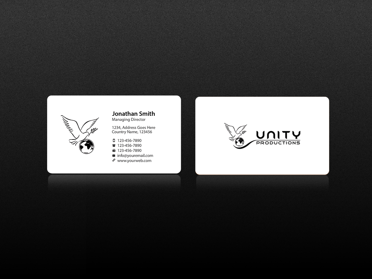 Business Card Design by Creations Box 2015 for Unity Productions | Design #6534937