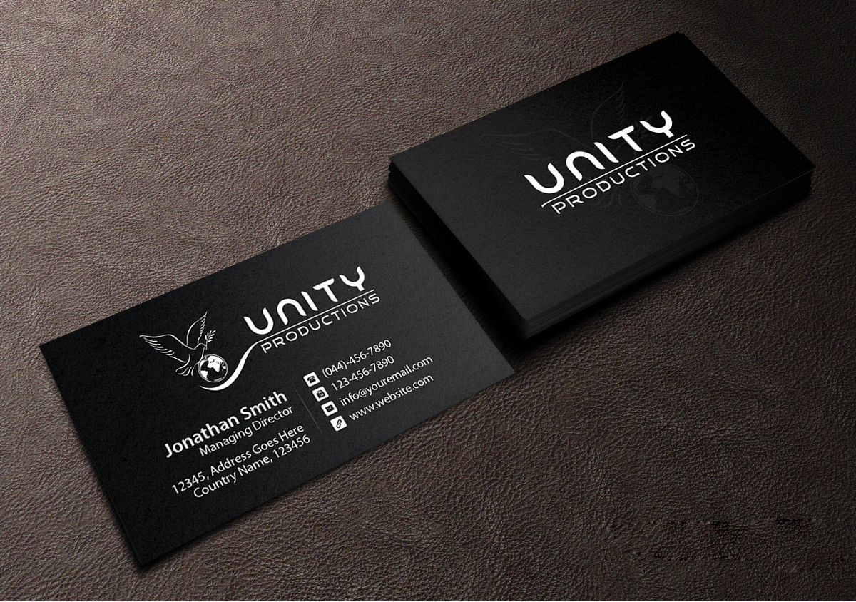Business Card Design by Creations Box 2015 for Unity Productions | Design #6534938