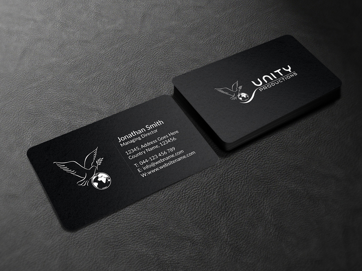 Business Card Design by Creations Box 2015 for Unity Productions | Design #6534946