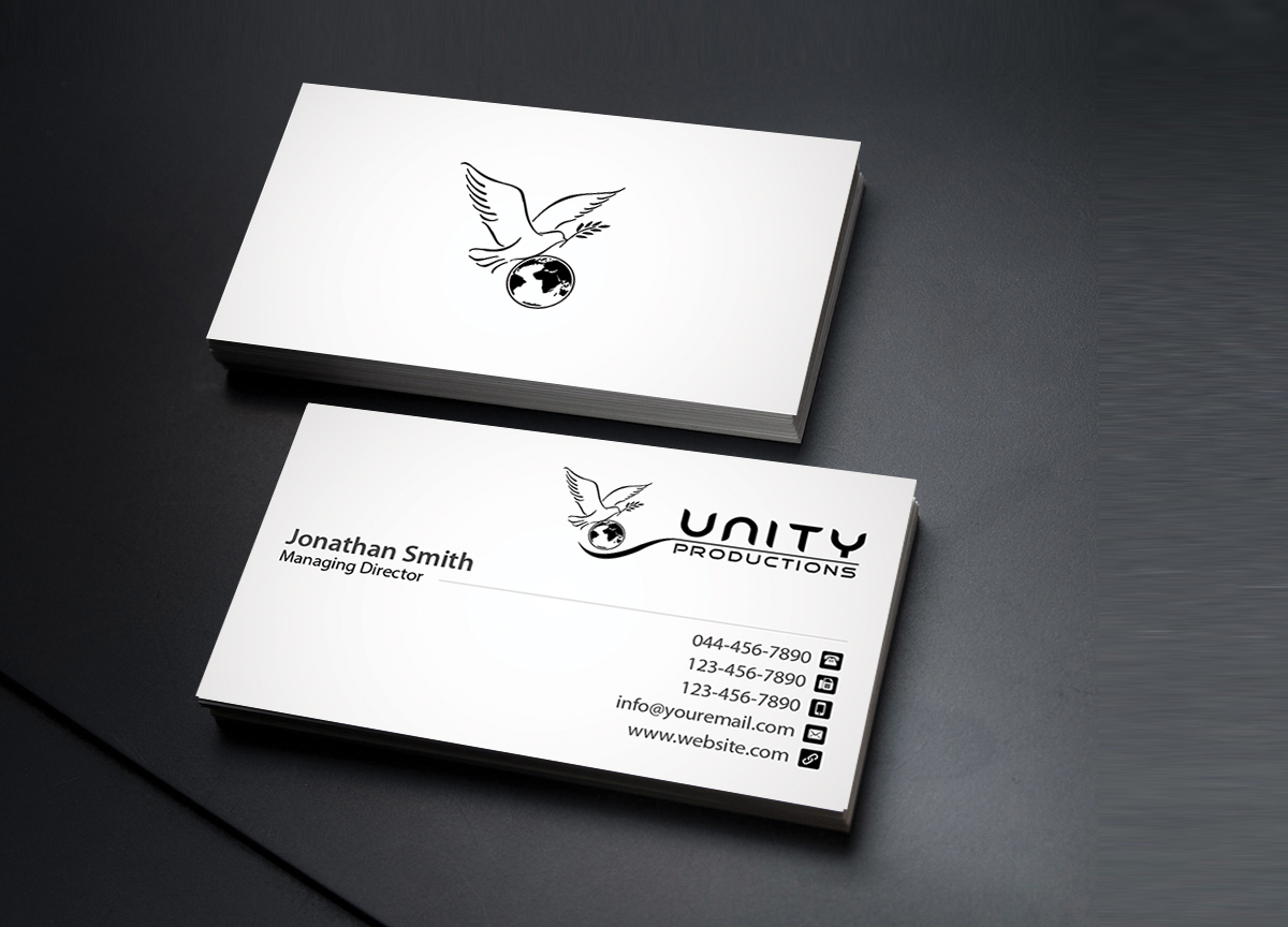 Business Card Design by Creations Box 2015 for Unity Productions | Design #6534949