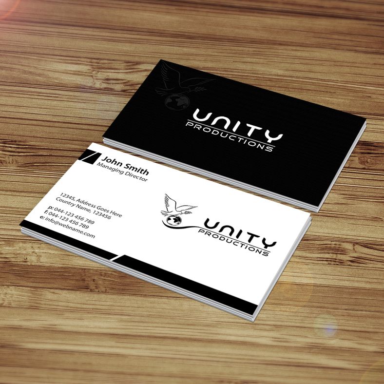 Business Card Design by Creations Box 2015 for Unity Productions | Design #6534963