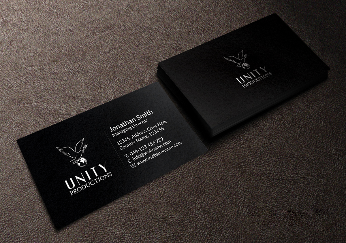 Business Card Design by Creations Box 2015 for Unity Productions | Design #6534967