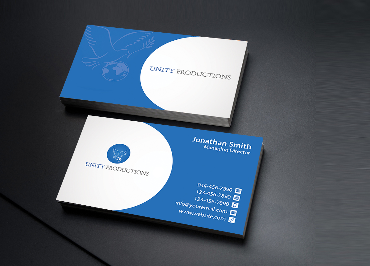 Business Card Design by Creations Box 2015 for Unity Productions | Design #6534973