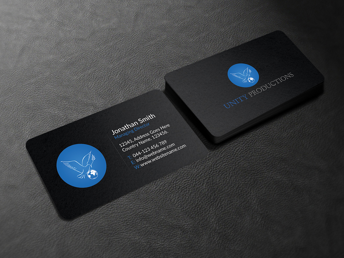 Business Card Design by Creations Box 2015 for Unity Productions | Design #6534974