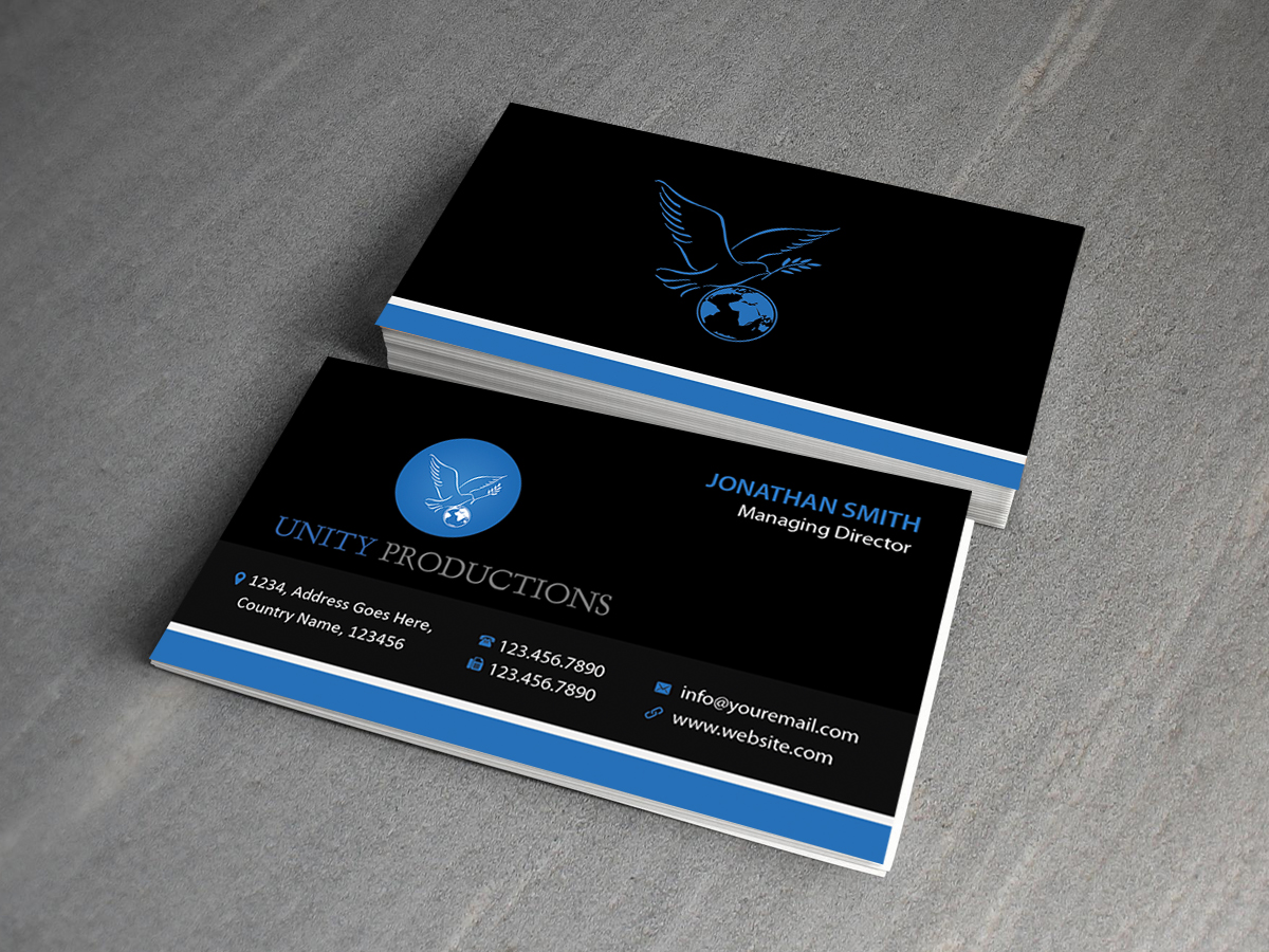 Business Card Design by Creations Box 2015 for Unity Productions | Design #6534986