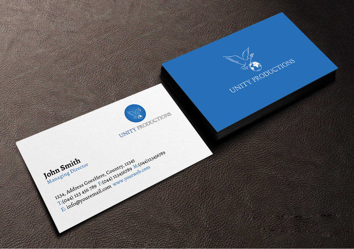 Business Card Design by Creations Box 2015 for Unity Productions | Design #6534988