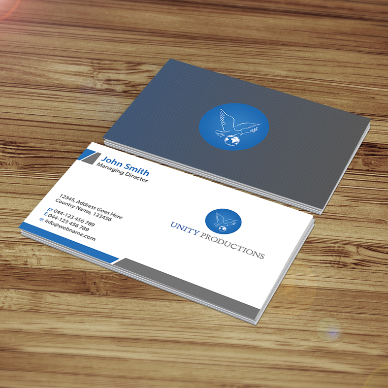 Business Card Design by Creations Box 2015 for Unity Productions | Design #6534990