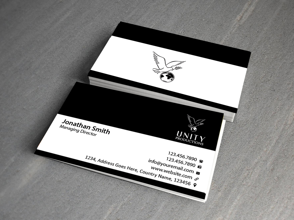 Business Card Design by Creations Box 2015 for Unity Productions | Design #6535003