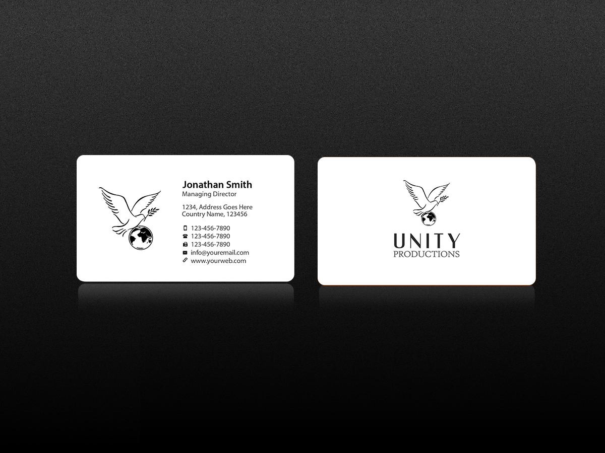 Business Card Design by Creations Box 2015 for Unity Productions | Design #6535007