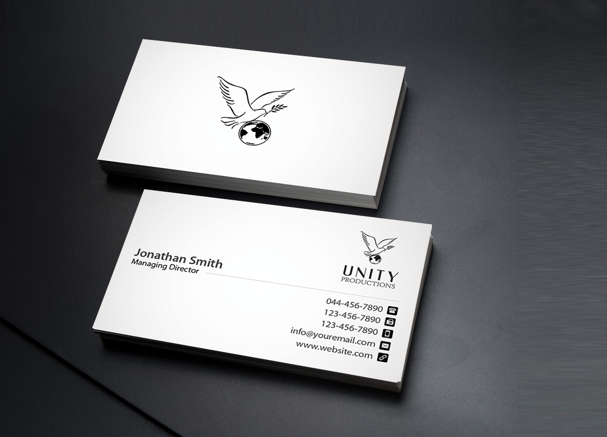 Business Card Design by Creations Box 2015 for Unity Productions | Design #6535011