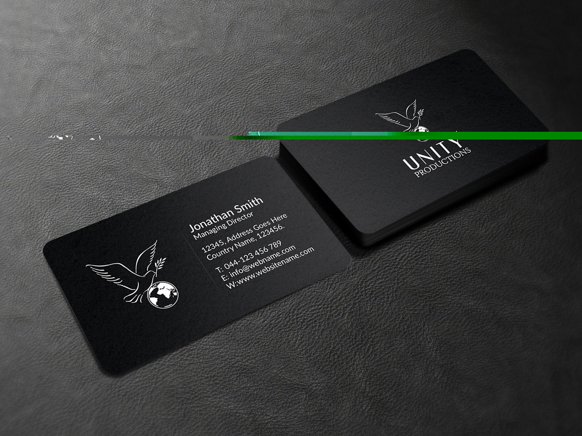 Business Card Design by Creations Box 2015 for Unity Productions | Design #6535013