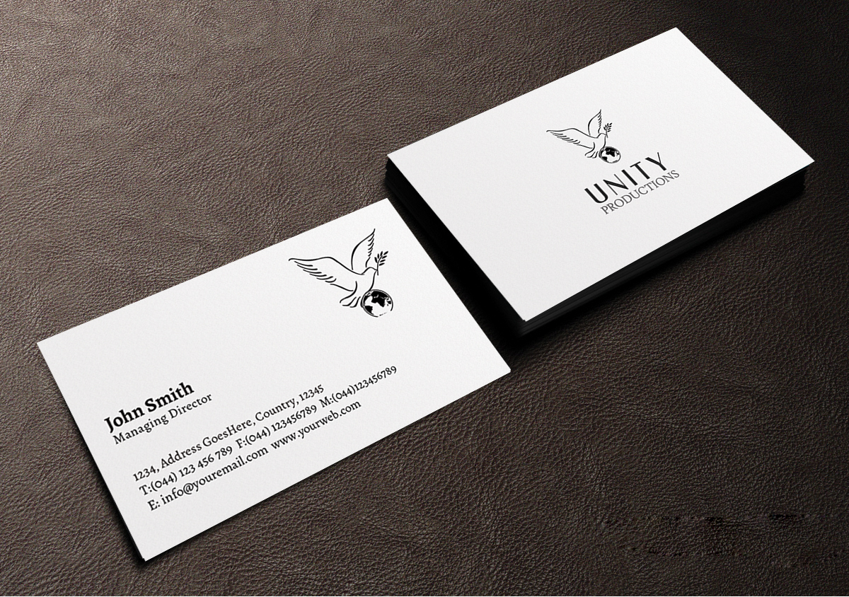 Business Card Design by Creations Box 2015 for Unity Productions | Design #6535026