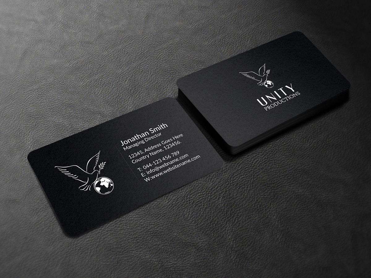 Business Card Design by Creations Box 2015 for Unity Productions | Design #6535031