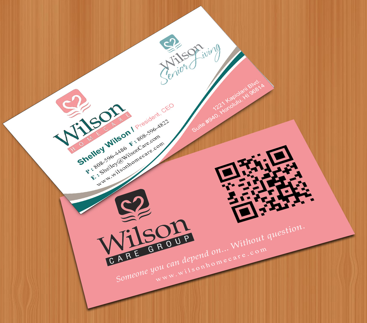 Business Card Design by Sbss for Wilson Care Group | Design #1707915