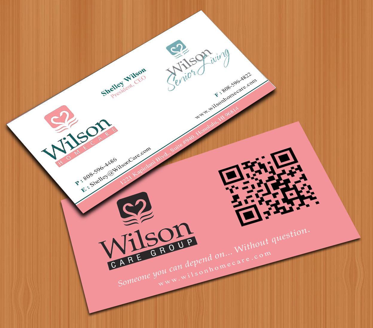 Visitenkarten-Design von Sbss für Wilson Care Group | Design #1707927