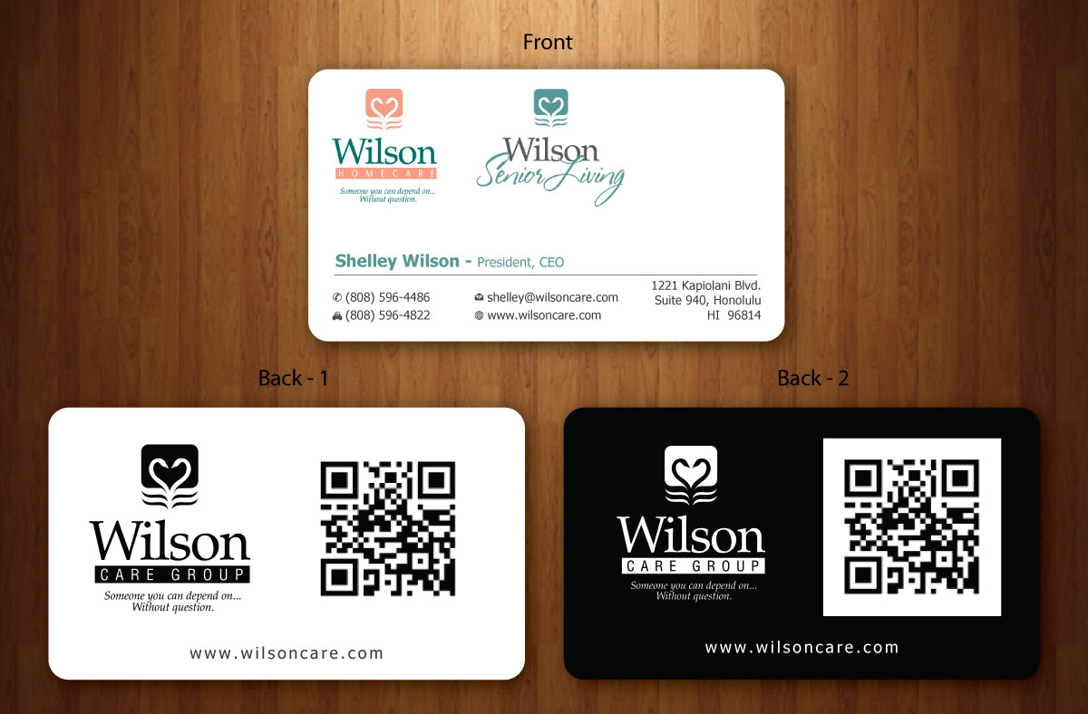 Business Card Design by Sbss for Wilson Care Group | Design #1708755