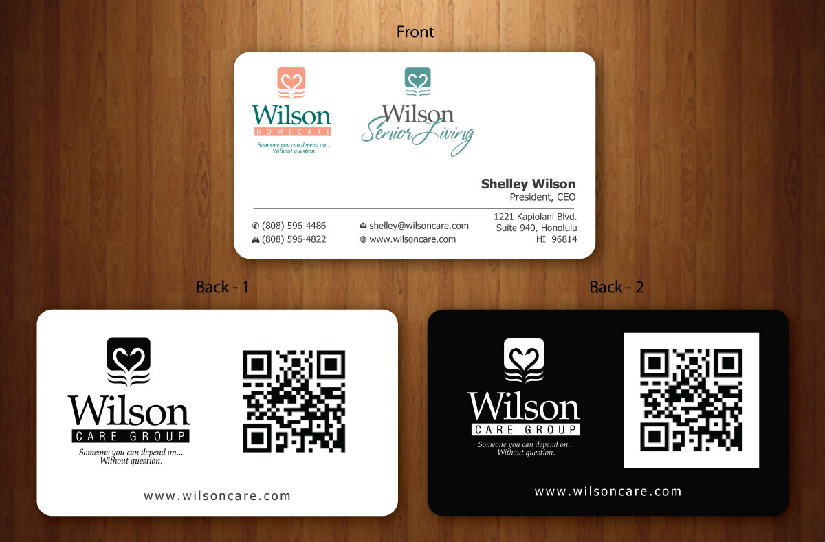 Diseño de Tarjeta de Presentación por Sbss para Wilson Care Group | Diseño #1708757