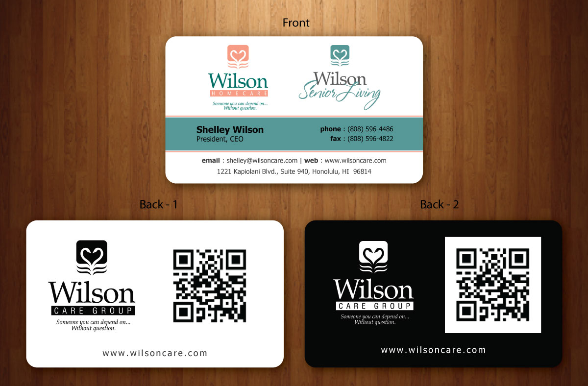 Business Card Design by Sbss for Wilson Care Group | Design #1708763