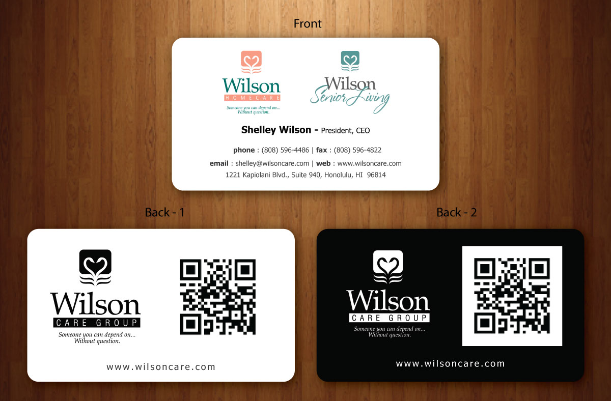 Business Card Design by Sbss for Wilson Care Group | Design #1708765