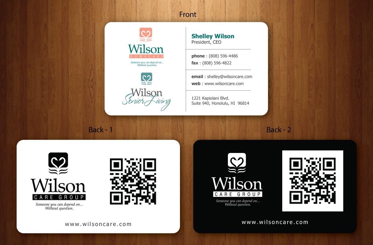 Business Card Design by Sbss for Wilson Care Group | Design #1708773