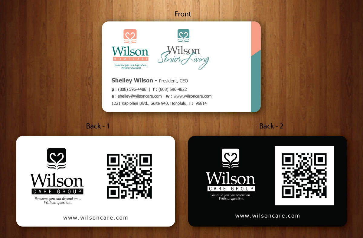Business Card Design by Sbss for Wilson Care Group | Design #1708774
