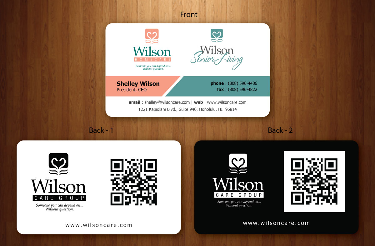 Business Card Design by Sbss for Wilson Care Group | Design #1708780