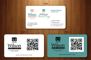 Business Card Design by Sbss for Wilson Care Group | Design: #1708786