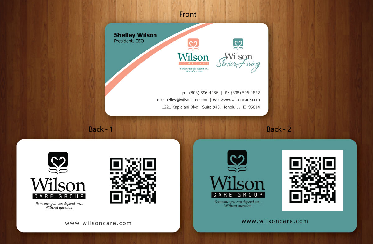 Business Card Design by Sbss for Wilson Care Group | Design #1708814