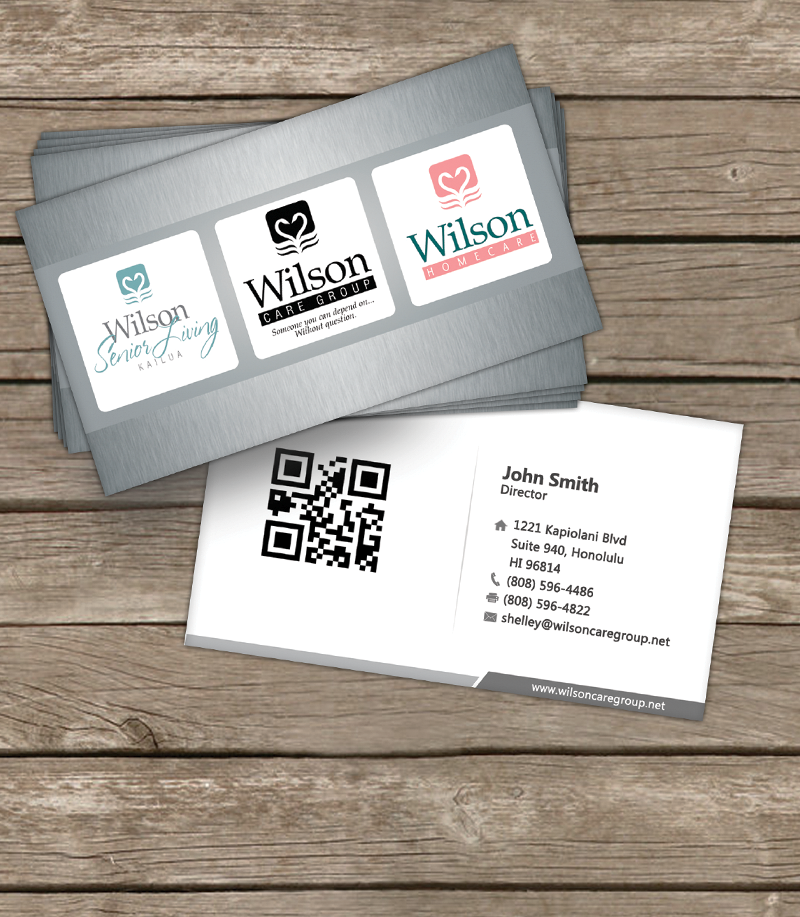 Business Card Design by Sarah Mathews for Wilson Care Group | Design #1704590