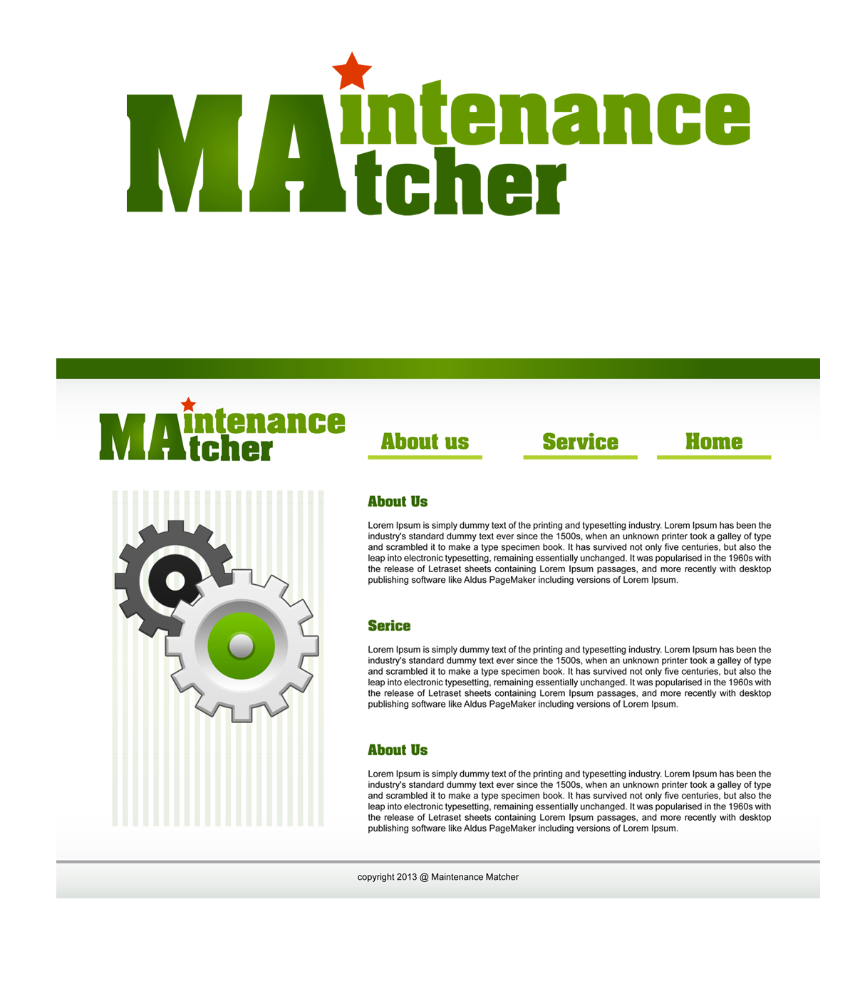 Diseño de Logo por ramesh chandramohan para Maintenance Matcher | Diseño #1708204