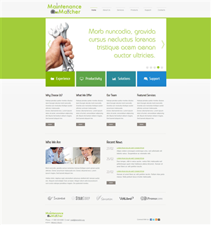 Diseño de Logo por The Perfectionist para Maintenance Matcher | Diseño: #1709969