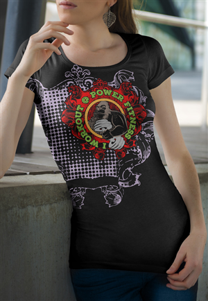 Trendy T-Shirt Design for Power Fitness Member | T-shirt Design by at-as