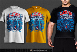 Trendy T-Shirt Design for Power Fitness Member | T-shirt Design by Fatboy Graphic