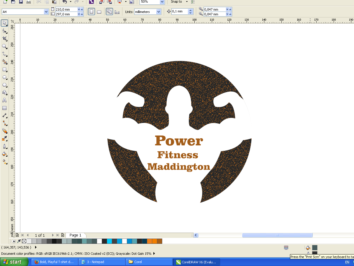 T-shirt Design by Nikolic94 for 24/7 Power Fitness Maddington | Design #6596929