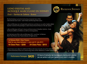 Flyer Design by Sbss for Rio Zouk Sydney | Design: #1755482